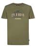 Petrol Industries Bedrucktes Jersey-T-Shirt Astro in Grün