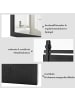 COSTWAY Wandspiegel 76,5 cm x 56 cm in Schwarz
