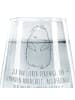 Mr. & Mrs. Panda Trinkglas Murmeltier mit Spruch in Transparent