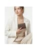 Lazarotti Bologna Leather XL Geldbörse mit Zip-Around Fach Leder 14 cm taupe