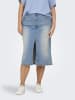 ONLY Carmakoma Jeansrock in Light Blue Denim