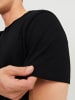 Jack & Jones Basic T-Shirt Rundhals Kurzarm JJEBASHER in Schwarz