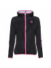 BIDI BADU Inga Tech Jacket - neongreen/pink in schwarz/pink