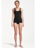 Conta Unterhemd / Top Feinripp in Schwarz / beige