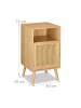 relaxdays 2tlg. Nachttisch in Natur - (B)40 x (H)72 x (T)39 cm