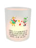 Mr. & Mrs. Panda Kerzenglas Winter Weihnachtsfreude mit Spruch in Transparent