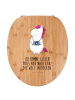 Mr. & Mrs. Panda Toilettensitz Einhorn Fotograf mit Spruch in Braun