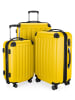 Hauptstadtkoffer Spree - Kofferset 3tlg Hartschalenkoffer Reisekoffer Erweiterung in Gelb