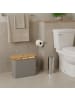 relaxdays Toilettenpapier Aufbewahrung in Grau - (B)45 x (H)34,5 x (T)15 cm