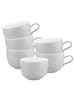 6er Set Milchkaffeetassen Liberty Pure Colors in New Grey 380 ml