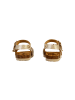Plakton Kinder-Pantoletten aus Leder „Lisa“ Gold