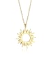 Elli Halskette 925 Sterling Silber Sonne in Gold