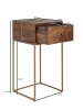 FineBuy Nachttisch in Braun / Mango / 40x35x75
