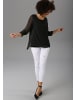 Aniston SELECTED Schlupfbluse in schwarz