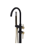 Beliani 3-tlg Wannenarmaturen TUGELA in Schwarz/Gold