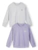 Minoti 2-er Pack Rundhalspullover NOSFLEECE403 in flieder