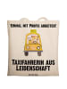 Mr. & Mrs. Panda Shopping Tasche Taxifahrerin Leidenschaft mit S... in Creme