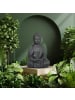 relaxdays Buddha Figur in Anthrazit - (H)70 cm