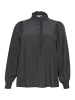 KAFFE curve Langarm-Bluse KCdorina in Black Oyster