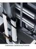 VCM  TV Standfuß Aufsatz Erhöhung Alu Glas Windoxa Maxi in Schwarzglas