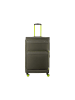 Franky Koffer Gr. L Reisegepäck T27-F Spinner 75er in olive/neongreen