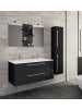 ebuy24 Badmöbelset BudasiS Schwarz 111 x 47 cm