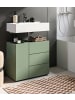 Inn.Furn Waschbeckenunterschrank grün, Badezimmer Unterschrank 60 x 56 cm