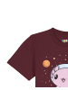 wat? Apparel T-Shirt Axolotl in space in Weinrot