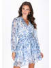 faina Women Dress in blue multicolor
