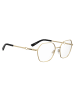 Love Moschino Frauen Optische Fassungen Geometrisch Gold