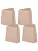 Beliani 4er-Set Gartenstuhl EVROS in Beige/Braun