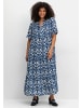 sheego Maxikleid in ecru-gemustert