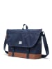Herschel Cove Messenger - Umhängetasche 16" 38 cm (bitter chocolate/dark roast) in navy/saddle brown