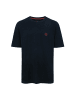 Mavi Jeans T-Shirt mit Rundhalsausschnitt und Logo Stickerei in Dunkelblau