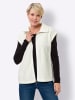 Sieh an! Fleece-Weste in ecru