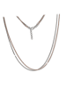 SilberDream 925 Silber, vergoldet (Roségold 333) Damen SilberDream Kette ca. 43cm - 47,5cm
