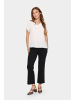 SAINT TROPEZ Kurzarm-Bluse BrianaSZ Gerade Passform in Ice