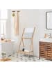 relaxdays Handtuchständer in Natur – (B)55 x (H)112 x (T)44,5 cm