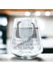 Mr. & Mrs. Panda Trinkglas Igel Liebe mit Spruch in Transparent