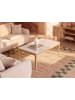 Beliani Couchtisch BONNEY in Braun/Weiß - (W) 70 x (H) 46 x (L) 120 cm