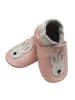 Bemesu Baby Krabbelschuhe aus Leder, weiche Lauflernschuhe mit rutschfester Sohle 