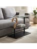 relaxdays Couchtisch in Schwarz/ Natur - (B)60 x (H)50 x (T)30 cm