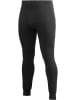 Woolpower Funktionsunterwäsche "Long John 400 Merino Mid Layer Black" in Schwarz
