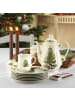 Seltmann Weiden 6er Set Frühstücksteller Marieluise Weihnachten ø 20,1 cm weiß-grün in weiß-grün