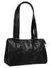 SPIKES & SPARROW Handtasche echt Leder in schwarz
