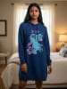 Lilo & Stitch Disney Lilo & Stitch Sweatkleid Oversize Hoodie Kapuzenpullover in blau