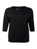 sheego Sweatshirt in schwarz