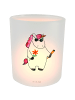 Mr. & Mrs. Panda Kerzenhalter Glas Einhorn Woodstock ohne Spruch in Transparent