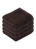 Vossen 4er Pack Gästetuch in dark brown