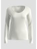 s.Oliver T-Shirt langarm in Creme